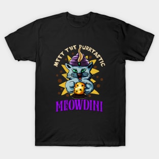 Meowdini Funny Cat Magician Fortune Teller Cat Fun T-Shirt